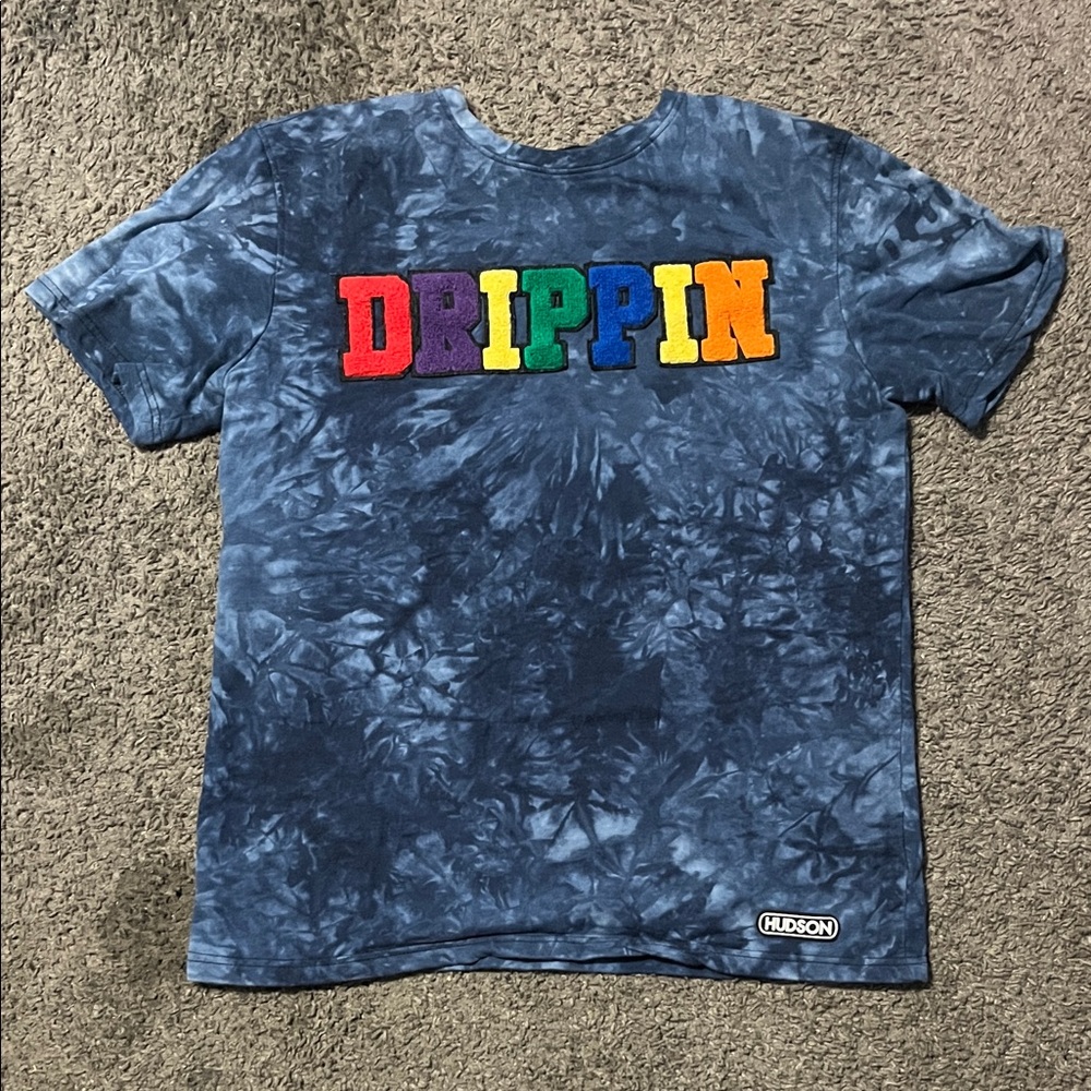 Hudson shirt  Blue Tie-Dye Tee